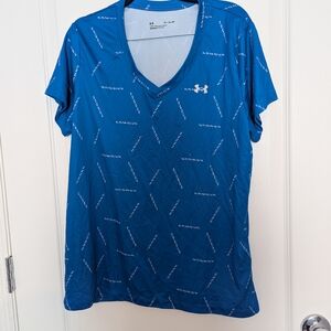 Under Armour Women's Blue V-Neck Top